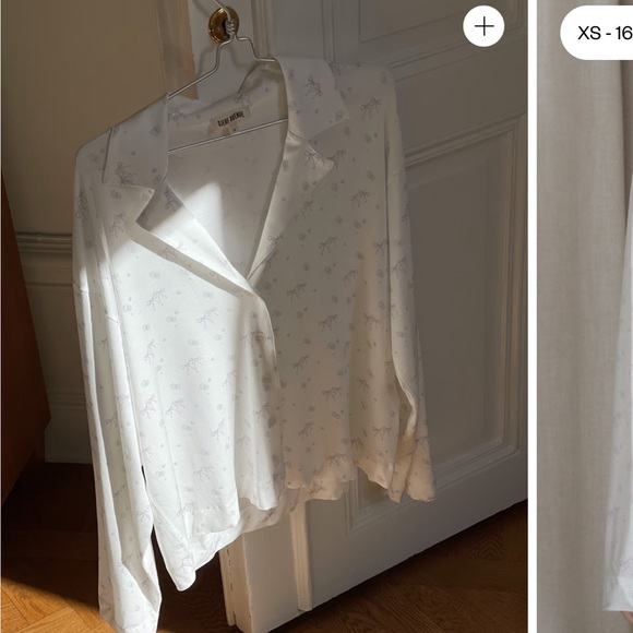 Djerf avenue Go Slow PJ Shirt Bubble Bliss size XL BNWT - Picture 2 of 5